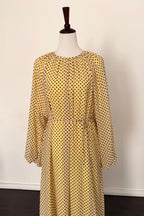 Dotted Kleid mit Bindegürtel