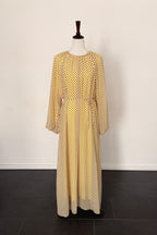 Dotted Kleid mit Bindegürtel