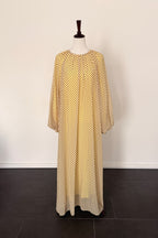 Dotted Kleid mit Bindegürtel