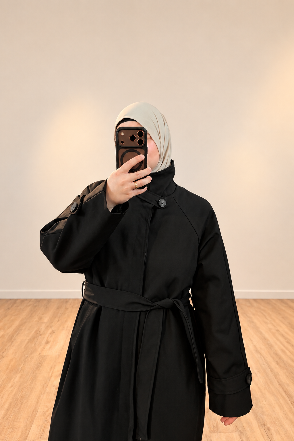 Langer Trenchcoat
