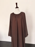 Dotted Kleid mit Bindegürtel