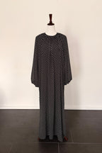 Dotted Kleid mit Bindegürtel