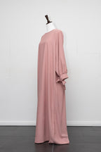 Abaya mit Ballonärmeln und Schleife