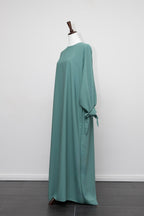 Abaya mit Ballonärmeln und Schleife