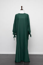 Abaya mit Ballonärmeln und Schleife