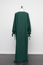 Abaya mit Ballonärmeln und Schleife