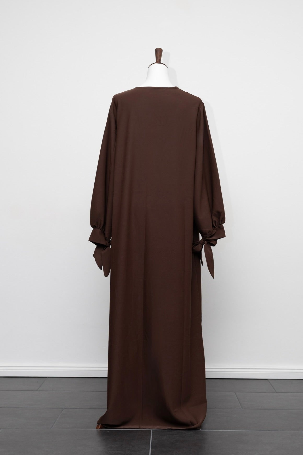 Abaya mit Ballonärmeln und Schleife