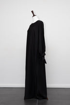 Abaya mit Ballonärmeln und Schleife